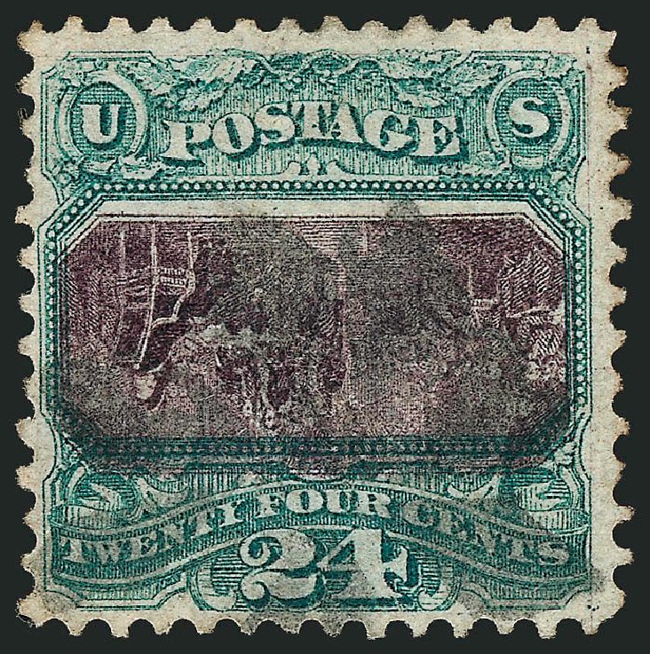 Costs of US Stamps Scott Catalog # 120: 1869 24c Pictorial Declaration. Robert Siegel Auction Galleries, Dec 2009, Sale 978, Lot 1031
