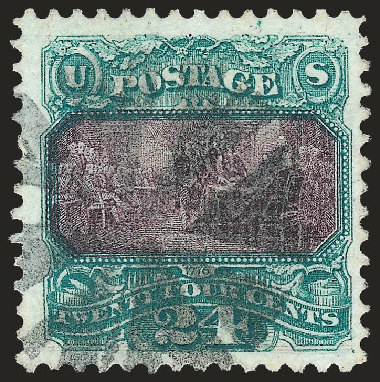 US Stamp Prices Scott Catalogue # 120 - 24c 1869 Pictorial Declaration. Robert Siegel Auction Galleries, Oct 2008, Sale 963, Lot 684