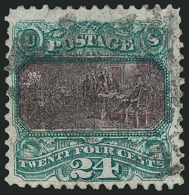 Prices of US Stamps Scott Catalog # 120: 1869 24c Pictorial Declaration. Robert Siegel Auction Galleries, Sep 2008, Sale 962, Lot 2395