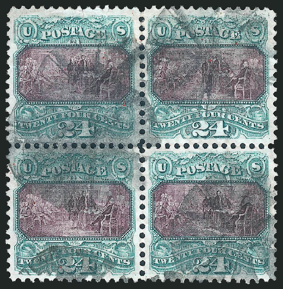 Price of US Stamps Scott Cat. # 120 - 24c 1869 Pictorial Declaration. Robert Siegel Auction Galleries, Mar 2011, Sale 1004, Lot 172