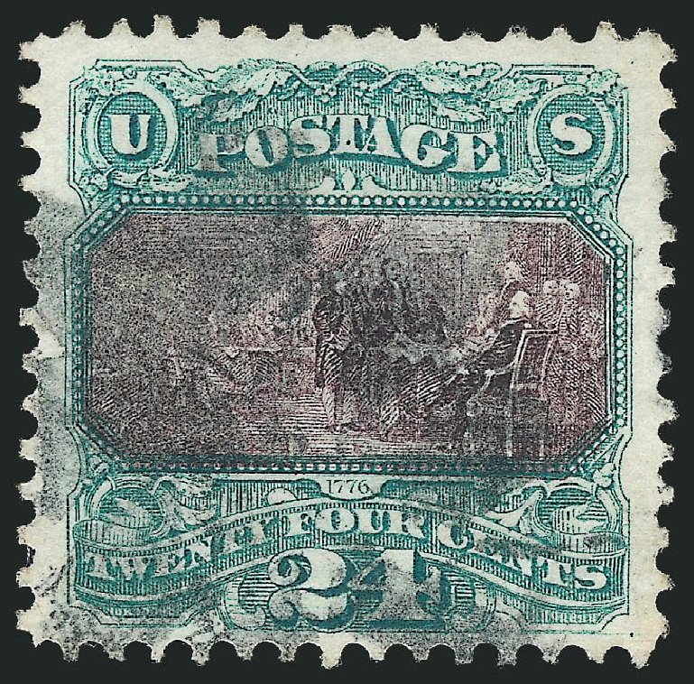 US Stamps Value Scott 120 - 24c 1869 Pictorial Declaration. Robert Siegel Auction Galleries, Oct 2012, Sale 1033, Lot 4062