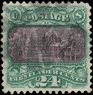 Cost of US Stamp Scott Catalog 120: 1869 24c Pictorial Declaration. Regency-Superior, Nov 2014, Sale 108, Lot 286