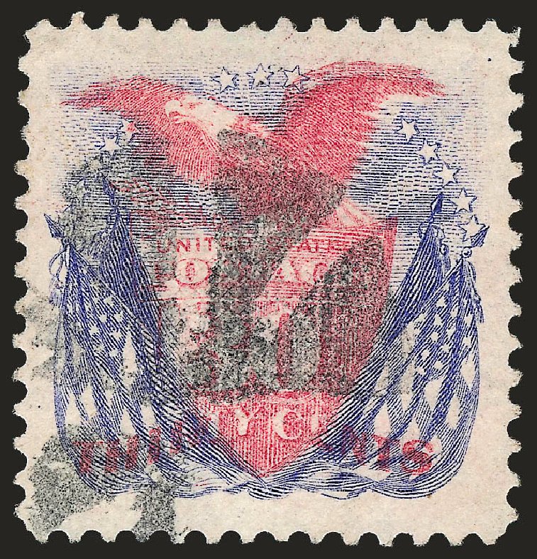 US Stamps Prices Scott #121: 1869 30c Pictorial Shield Eagle Flags. Robert Siegel Auction Galleries, Sep 2008, Sale 962, Lot 2397
