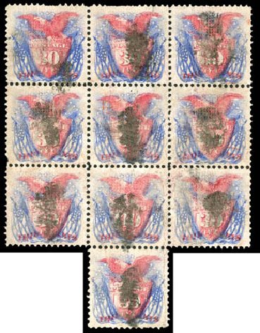 Price of US Stamp Scott Catalogue # 121: 30c 1869 Pictorial Shield Eagle Flags. Matthew Bennett International, Dec 2008, Sale 330, Lot 1588