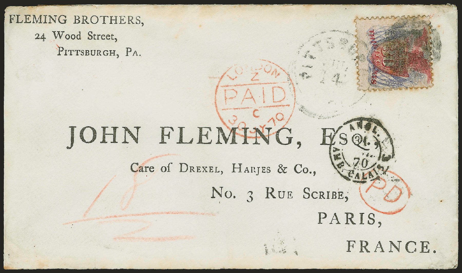 Costs of US Stamps Scott Catalogue #121 - 1869 30c Pictorial Shield Eagle Flags. Robert Siegel Auction Galleries, Jun 2009, Sale 973, Lot 128