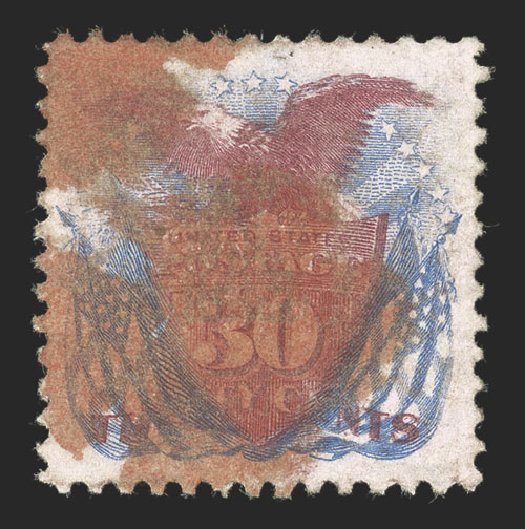 US Stamps Value Scott Cat. # 121 - 30c 1869 Pictorial Shield Eagle Flags. Spink Shreves Galleries, Jul 2012, Sale 140, Lot 148