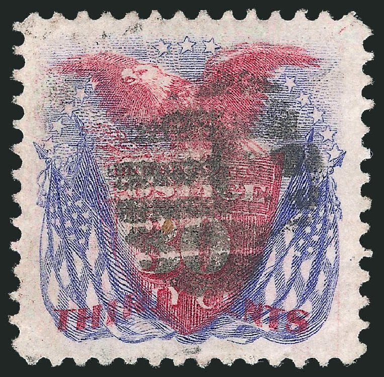 Prices of US Stamps Scott Cat. # 121 - 30c 1869 Pictorial Shield Eagle Flags. Robert Siegel Auction Galleries, Mar 2013, Sale 1040, Lot 1384