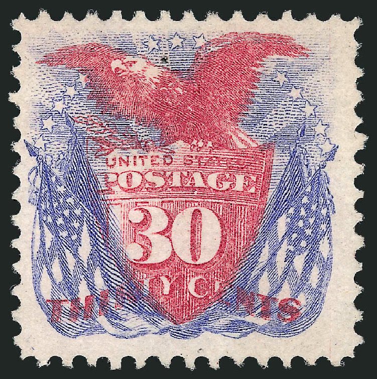 Costs of US Stamp Scott Catalog 121: 30c 1869 Pictorial Shield Eagle Flags. Robert Siegel Auction Galleries, Sep 2009, Sale 976, Lot 1475