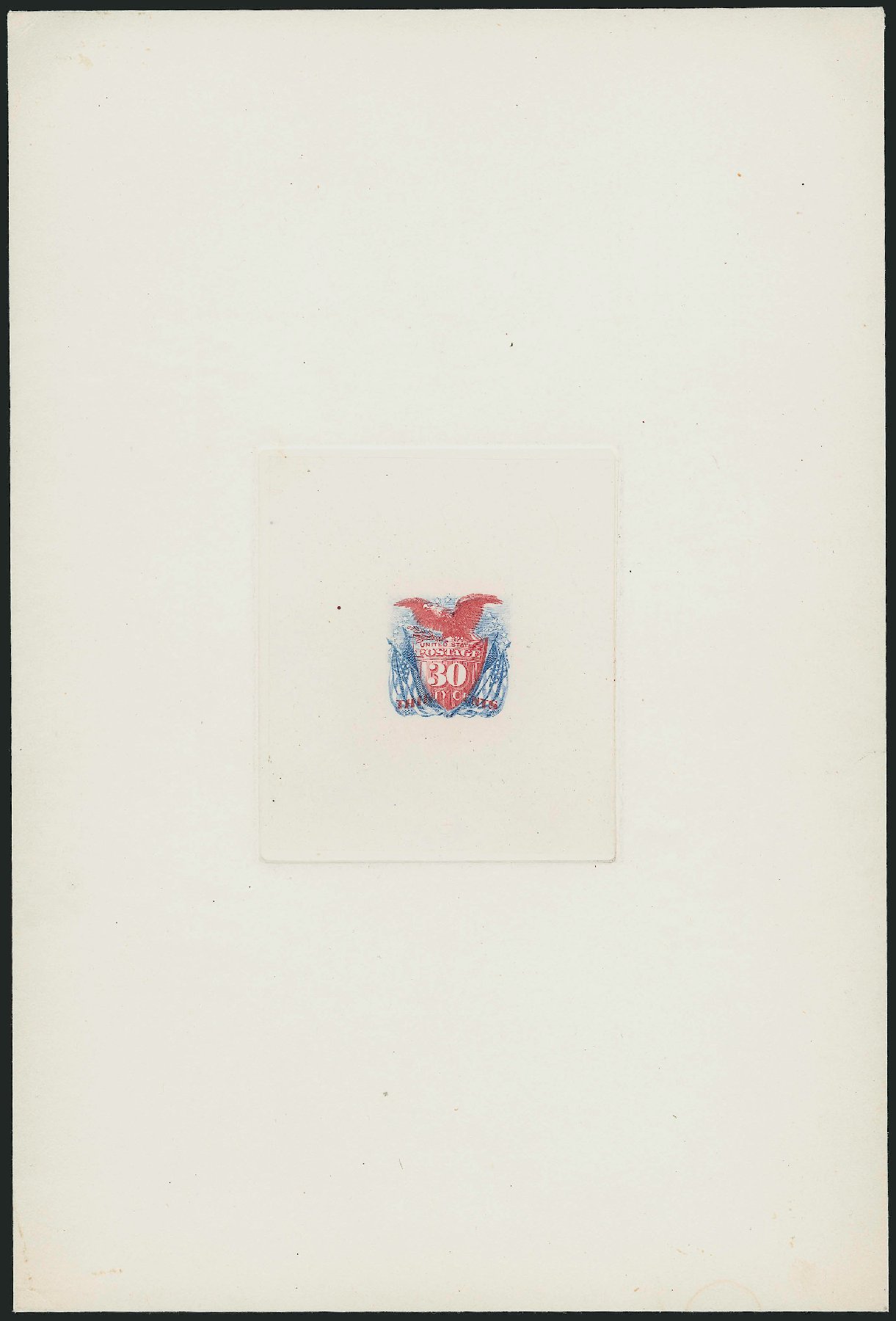 Value of US Stamp Scott #121: 30c 1869 Pictorial Shield Eagle Flags. Robert Siegel Auction Galleries, Dec 2012, Sale 1037, Lot 1142