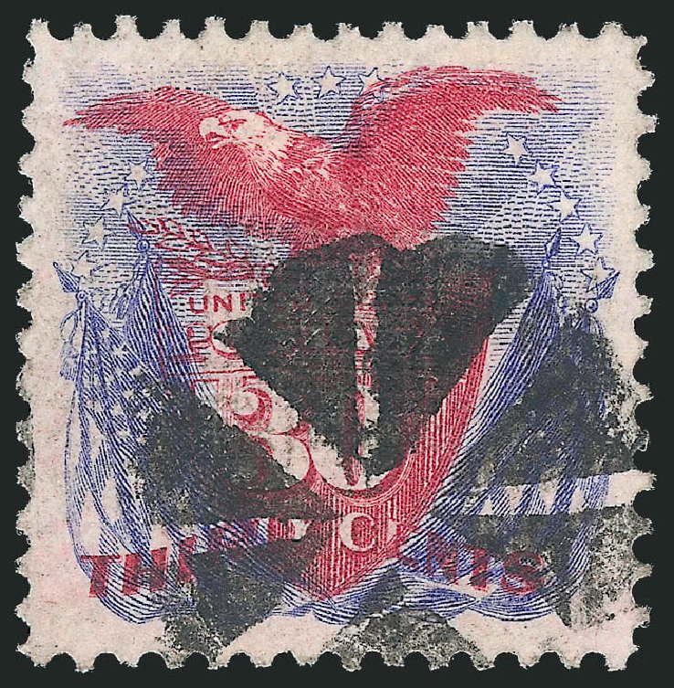 Cost of US Stamp Scott Cat. 121 - 1869 30c Pictorial Shield Eagle Flags. Robert Siegel Auction Galleries, Sep 2012, Sale 1027, Lot 13