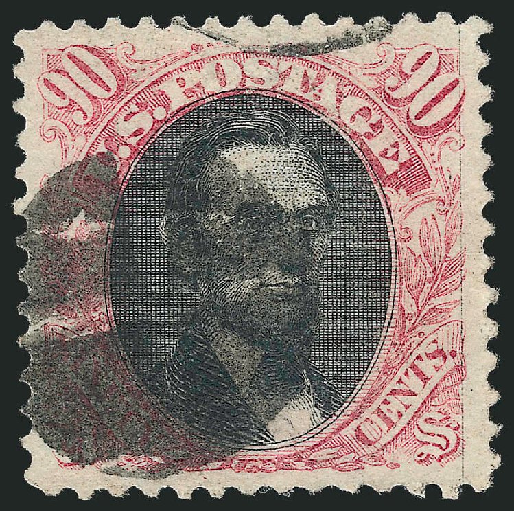 Cost of US Stamp Scott Catalogue # 122: 1869 90c Pictorial Lincoln. Robert Siegel Auction Galleries, Oct 2011, Sale 1013, Lot 237