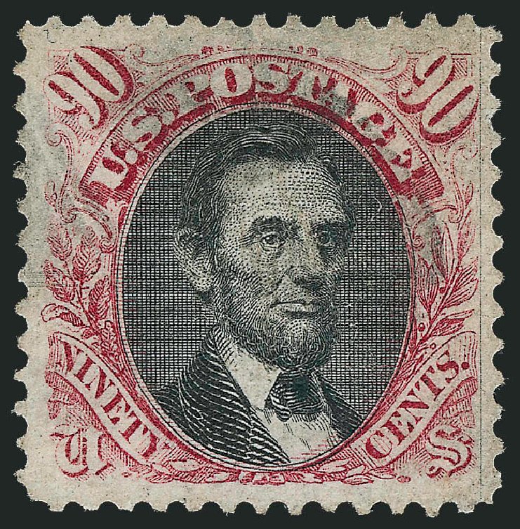 Price of US Stamp Scott # 122 - 90c 1869 Pictorial Lincoln. Robert Siegel Auction Galleries, Dec 2008, Sale 967, Lot 4248