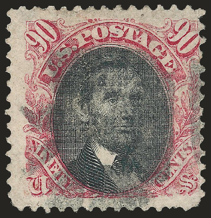 Costs of US Stamps Scott # 122 - 1869 90c Pictorial Lincoln. Robert Siegel Auction Galleries, Sep 2009, Sale 976, Lot 1479