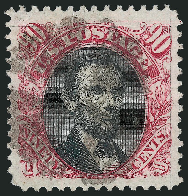 Costs of US Stamp Scott #122: 1869 90c Pictorial Lincoln. Robert Siegel Auction Galleries, Nov 2012, Sale 1034, Lot 131