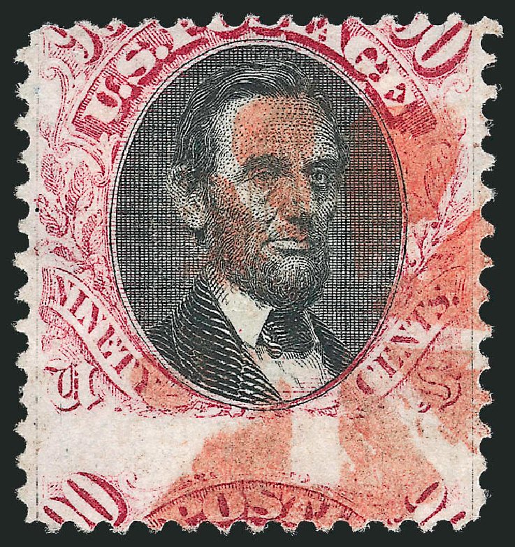 Cost of US Stamp Scott # 122 - 90c 1869 Pictorial Lincoln. Robert Siegel Auction Galleries, Oct 2010, Sale 997, Lot 5481