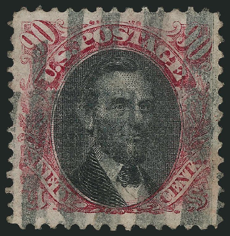 US Stamp Price Scott 122: 1869 90c Pictorial Lincoln. Robert Siegel Auction Galleries, Oct 2012, Sale 1033, Lot 4064