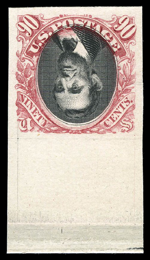 Value of US Stamps Scott # 122 - 90c 1869 Pictorial Lincoln. Matthew Bennett International, Sep 2012, Sale 346, Lot 715