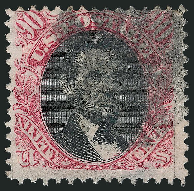 Prices of US Stamp Scott Catalog 122: 1869 90c Pictorial Lincoln. Robert Siegel Auction Galleries, Oct 2010, Sale 997, Lot 5485