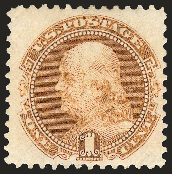 Prices of US Stamp Scott Catalog #123 - 1c 1875 Pictorial Re-issue Franklin. Robert Siegel Auction Galleries, Dec 2008, Sale 967, Lot 4251