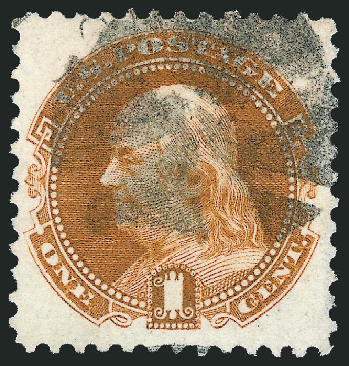 Price of US Stamps Scott #123: 1875 1c Pictorial Re-issue Franklin. Robert Siegel Auction Galleries, Sep 2008, Sale 962, Lot 2404