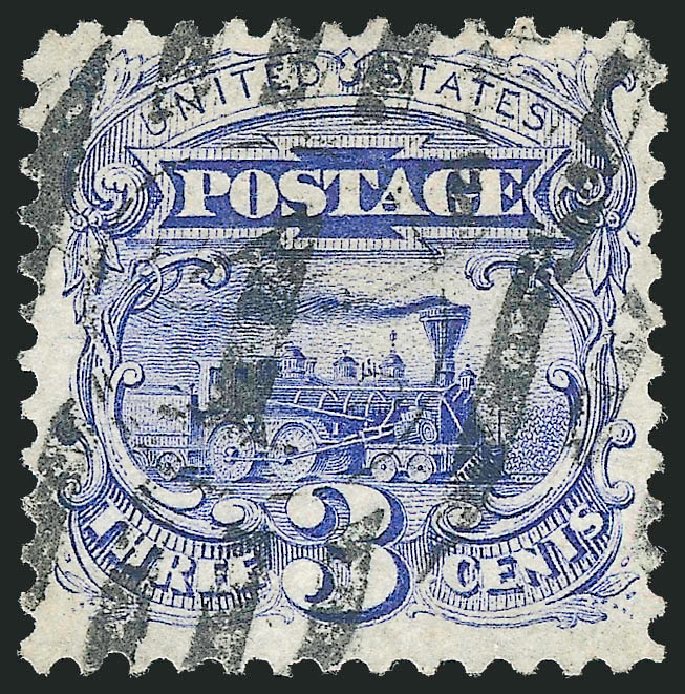 Costs of US Stamp Scott Catalogue # 125: 3c 1875 Pictorial Re-issue Locomotive. Robert Siegel Auction Galleries, Sep 2012, Sale 1027, Lot 21