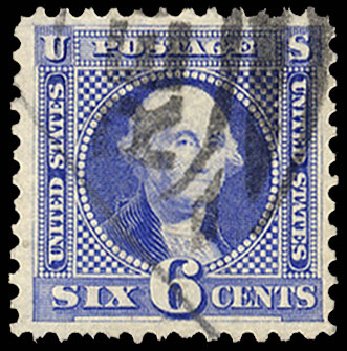US Stamp Price Scott Catalogue 126 - 1875 6c Pictorial Re-issue Washington. Cherrystone Auctions, Mar 2009, Sale 200903, Lot 127