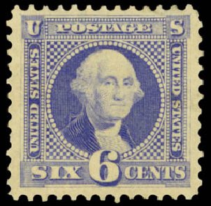 Cost of US Stamp Scott Catalogue #126 - 6c 1875 Pictorial Re-issue Washington. Daniel Kelleher Auctions, Mar 2014, Sale 648, Lot 2068