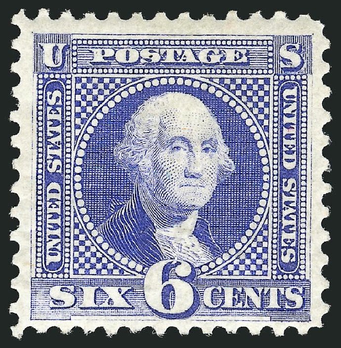 US Stamp Values Scott Catalogue #126 - 6c 1875 Pictorial Re-issue Washington. Robert Siegel Auction Galleries, Nov 2013, Sale 1061, Lot 3558