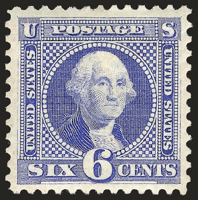 US Stamps Value Scott Cat. # 126: 6c 1875 Pictorial Re-issue Washington. Robert Siegel Auction Galleries, Sep 2009, Sale 976, Lot 1488