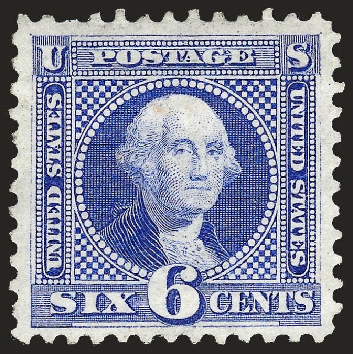 Values of US Stamp Scott Cat. # 126 - 6c 1875 Pictorial Re-issue Washington. Robert Siegel Auction Galleries, Oct 2008, Sale 963, Lot 709