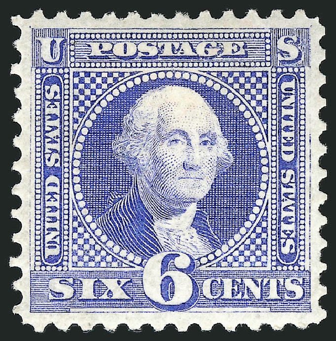 Value of US Stamps Scott Cat. # 126 - 1875 6c Pictorial Re-issue Washington. Robert Siegel Auction Galleries, Sep 2009, Sale 976, Lot 1489