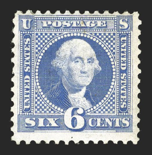 Costs of US Stamp Scott Catalog 126 - 1875 6c Pictorial Re-issue Washington. Spink Shreves Galleries, Mar 2013, Sale 142, Lot 199