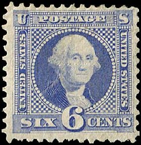 Prices of US Stamps Scott Cat. # 126 - 6c 1875 Pictorial Re-issue Washington. Regency-Superior, Jan 2015, Sale 109, Lot 791