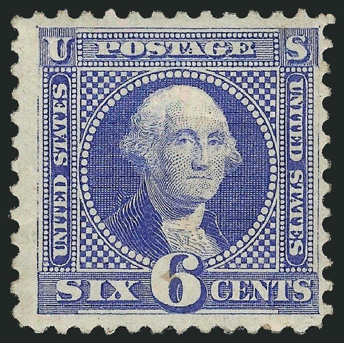 Value of US Stamps Scott Catalogue #126: 1875 6c Pictorial Re-issue Washington. Robert Siegel Auction Galleries, Jul 2013, Sale 1050, Lot 264
