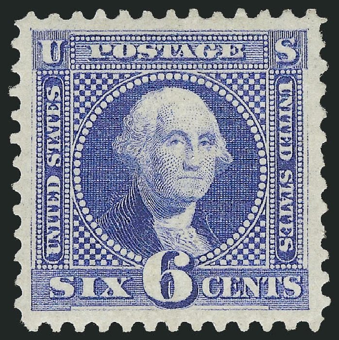 US Stamp Value Scott Catalog 126: 1875 6c Pictorial Re-issue Washington. Robert Siegel Auction Galleries, Mar 2012, Sale 1019, Lot 475