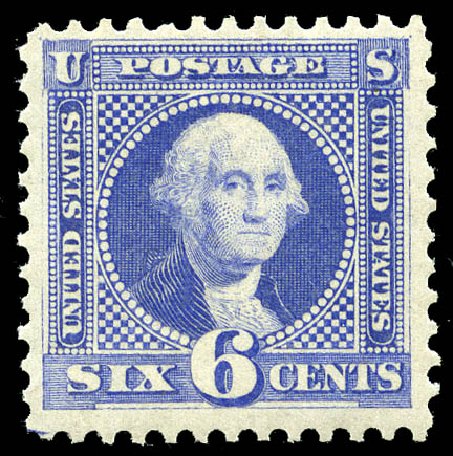 Values of US Stamp Scott Catalogue 126 - 6c 1875 Pictorial Re-issue Washington. Matthew Bennett International, May 2014, Sale 350, Lot 233