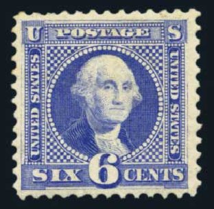 Value of US Stamps Scott Cat. 126 - 6c 1875 Pictorial Re-issue Washington. Harmer-Schau Auction Galleries, Aug 2014, Sale 102, Lot 1773