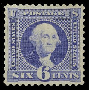 Price of US Stamps Scott # 126: 1875 6c Pictorial Re-issue Washington. Daniel Kelleher Auctions, Jul 2011, Sale 625, Lot 763