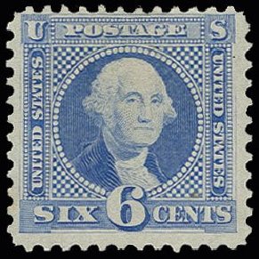 Price of US Stamp Scott Catalog 126 - 1875 6c Pictorial Re-issue Washington. H.R. Harmer, Jun 2013, Sale 3003, Lot 1116