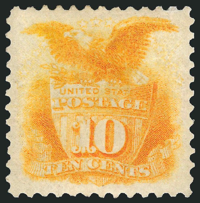 Cost of US Stamp Scott Catalog # 127 - 10c 1875 Pictorial Re-issue Shield Eagle. Robert Siegel Auction Galleries, Oct 2010, Sale 997, Lot 5507