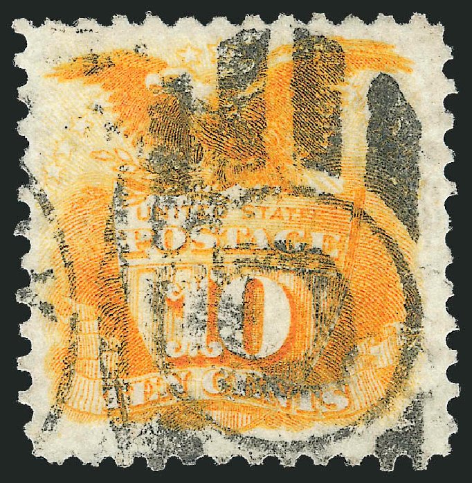 Prices of US Stamp Scott # 127: 10c 1875 Pictorial Re-issue Shield Eagle. Robert Siegel Auction Galleries, Dec 2013, Sale 1062, Lot 338