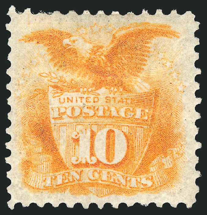 Cost of US Stamp Scott Cat. #127 - 10c 1875 Pictorial Re-issue Shield Eagle. Robert Siegel Auction Galleries, Dec 2009, Sale 982, Lot 5379