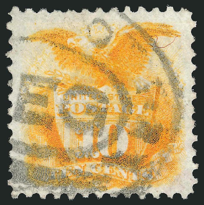 Value of US Stamp Scott # 127 - 1875 10c Pictorial Re-issue Shield Eagle. Robert Siegel Auction Galleries, Sep 2009, Sale 976, Lot 1494