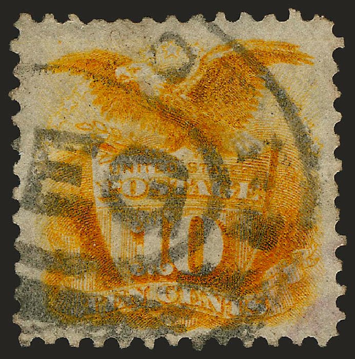 Value of US Stamps Scott Catalogue # 127: 1875 10c Pictorial Re-issue Shield Eagle. Robert Siegel Auction Galleries, Sep 2008, Sale 962, Lot 2412