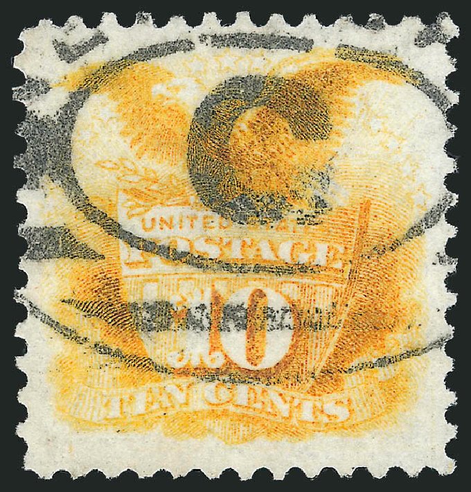Price of US Stamps Scott #127 - 1875 10c Pictorial Re-issue Shield Eagle. Robert Siegel Auction Galleries, Nov 2012, Sale 1034, Lot 133