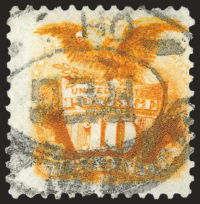 Value of US Stamps Scott Catalogue # 127 - 1875 10c Pictorial Re-issue Shield Eagle. Robert Siegel Auction Galleries, Sep 2008, Sale 962, Lot 2413