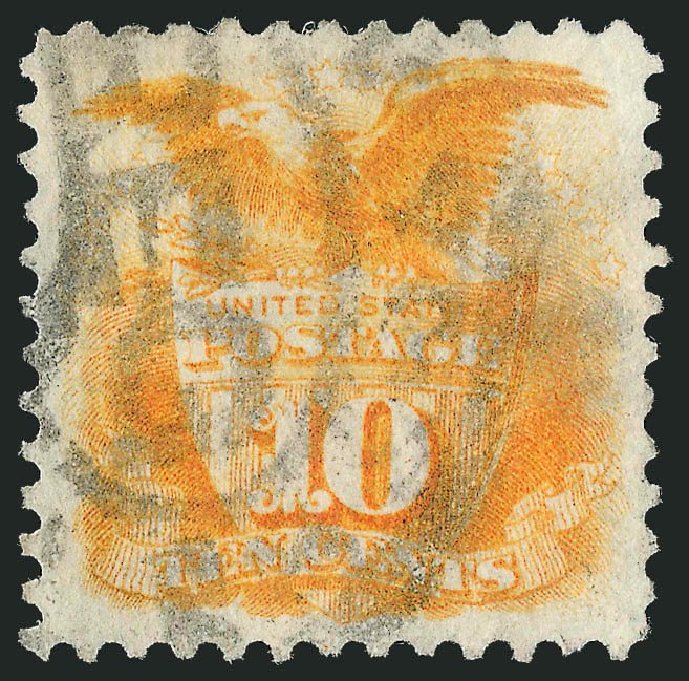 Cost of US Stamp Scott Catalogue # 127: 1875 10c Pictorial Re-issue Shield Eagle. Robert Siegel Auction Galleries, Jul 2013, Sale 1050, Lot 266