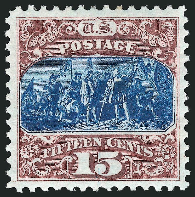 US Stamps Prices Scott Catalog 129 - 1875 15c Pictorial Re-issue Columbus. Robert Siegel Auction Galleries, Nov 2013, Sale 1057, Lot 697