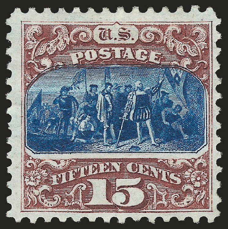 Prices of US Stamps Scott Catalog 129 - 15c 1875 Pictorial Re-issue Columbus. Robert Siegel Auction Galleries, Dec 2009, Sale 982, Lot 5388