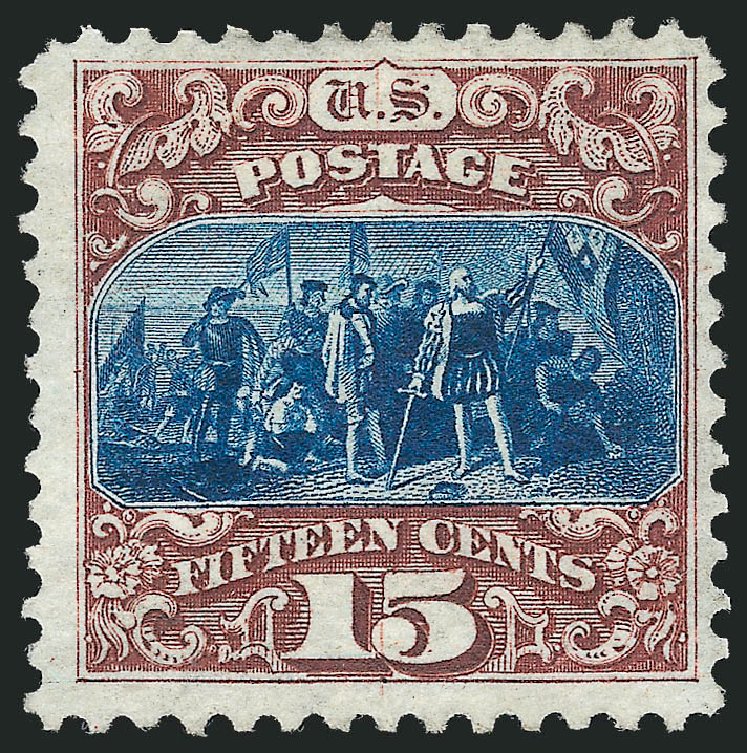 Costs of US Stamp Scott Catalogue #129: 1875 15c Pictorial Re-issue Columbus. Robert Siegel Auction Galleries, Mar 2011, Sale 1007, Lot 2309